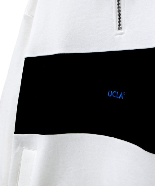 UCLA（ユーシーエルエー）の「UCLA ハーフジップ 切替 トレーナー (M1)（スウェット・メンズ・ホワイト/ブラック/ベージュ・MEDIUM/LARGE/X-LARGE）」の20枚目の写真