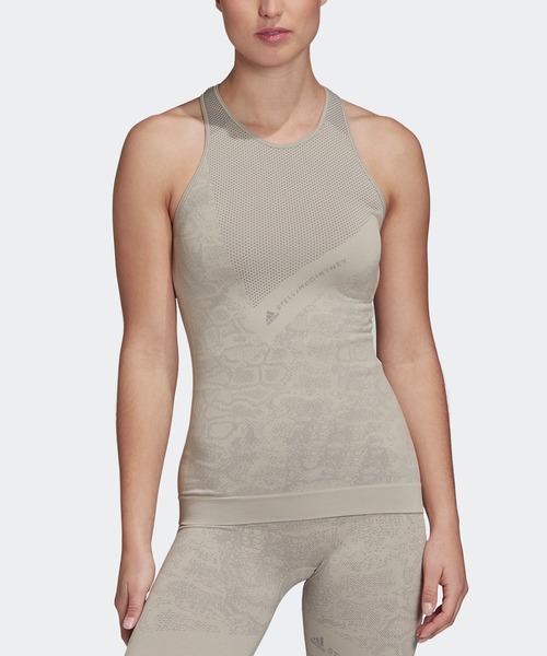 Top タンクトップ By シームレス Adidas Stella Seamless Tank エッセンシャルズ Stella By Mccartney By Adidas Stella Mccartney アディダスバイステラマッカートニー のファッション Tank Essentials タンクトップ