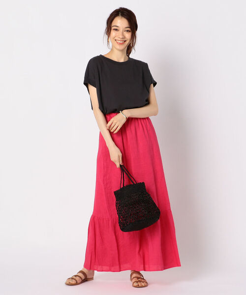 NOLLEY’S(ノーリーズ)の「【BAGMATI/バグマティ】メタリック編みミニバッグ(かごバッグ・レディース・ブラック/シルバー・FREE)」の13枚目の写真