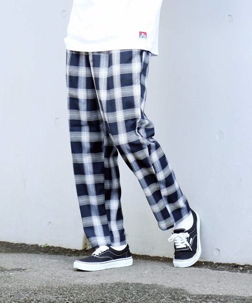 Blue Standard (ブルースタンダード)の「【BLUE STANDARD】チェックパンツ ワイドシルエット イージーパンツ仕様(その他パンツ・メンズ・ベージュ/ネイビー/グレー/イエロー・MEDIUM/LARGE/X-LARGE)」の21枚目の写真