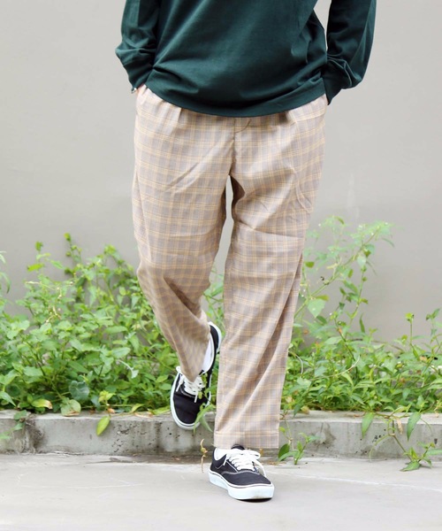 Blue Standard (ブルースタンダード)の「【BLUE STANDARD】チェックパンツ ワイドシルエット イージーパンツ仕様(その他パンツ・メンズ・ベージュ/ネイビー/グレー/イエロー・MEDIUM/LARGE/X-LARGE)」の20枚目の写真