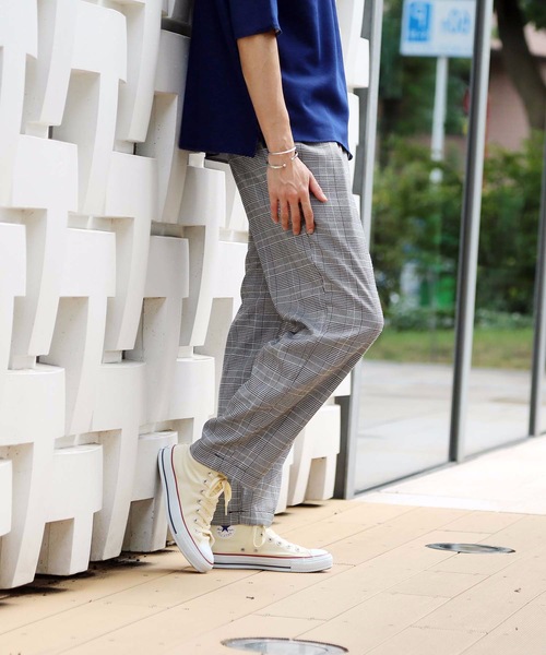 Blue Standard (ブルースタンダード)の「【BLUE STANDARD】チェックパンツ ワイドシルエット イージーパンツ仕様(その他パンツ・メンズ・ベージュ/ネイビー/グレー/イエロー・MEDIUM/LARGE/X-LARGE)」の18枚目の写真