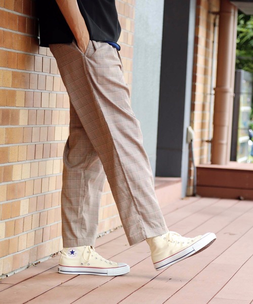 Blue Standard (ブルースタンダード)の「【BLUE STANDARD】チェックパンツ ワイドシルエット イージーパンツ仕様(その他パンツ・メンズ・ベージュ/ネイビー/グレー/イエロー・MEDIUM/LARGE/X-LARGE)」の17枚目の写真