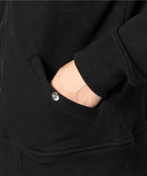 WEGO（ウィゴー）の「WEGO/スウェットMA-1（ミリタリージャケット・メンズ・ブラック/ネイビー/グレー・MEDIUM/LARGE）」の5枚目の写真