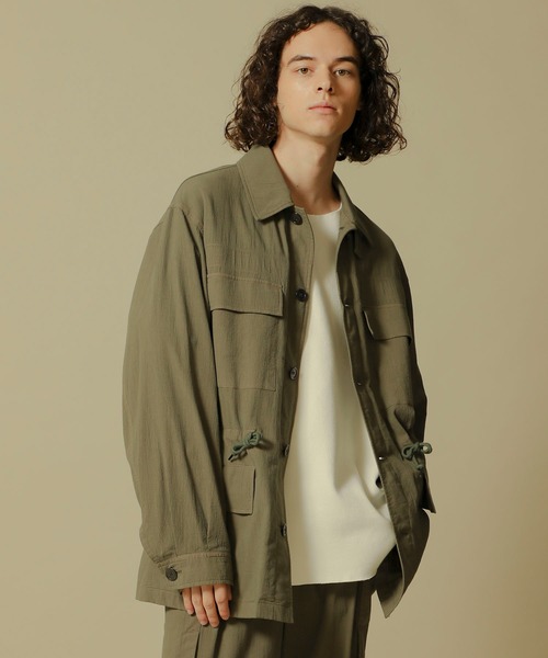 markaware(マーカウェア)の「【MARKAWARE】ミリタリージャケット / A20A-08BL01C(ミリタリージャケット・メンズ・ブラック/オリーブ・1/2)」の2枚目の写真