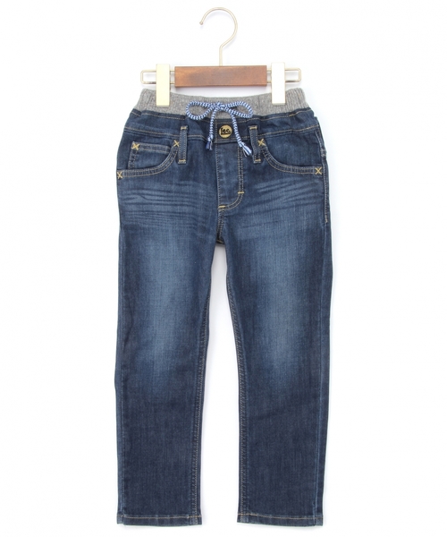 green label relaxing（グリーンレーベルリラクシング）の「【KIDS】[LEE(リー)] リブストレートパンツ（デニムパンツ・キッズ・ライトブルー/コバルトブルー・100cm/110cm/120cm/95cm）」の2枚目の写真