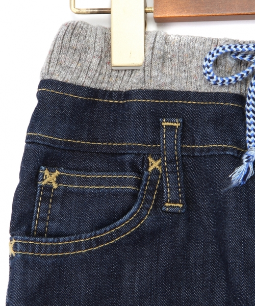 green label relaxing（グリーンレーベルリラクシング）の「【KIDS】[LEE(リー)] リブストレートパンツ（デニムパンツ・キッズ・ライトブルー/コバルトブルー・100cm/110cm/120cm/95cm）」の9枚目の写真
