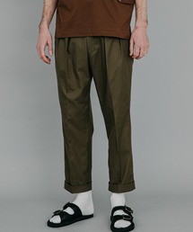 MR.OLIVE | T/C ギャバジン / インサイド ツープリーツ スラックス(センタープレスパンツ)(スラックス)