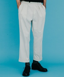 MR.OLIVE | T/C ギャバジン / インサイド ツープリーツ スラックス(センタープレスパンツ)(スラックス)