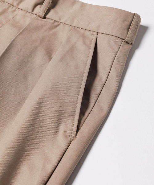MR.OLIVE（ミスターオリーブ）の「T/C ギャバジン / インサイド ツープリーツ スラックス(センタープレスパンツ)（スラックス・メンズ・ベージュ/アイボリー/カーキ/チャコールグレー・LARGE/SMALL/MEDIUM）」の12枚目の写真