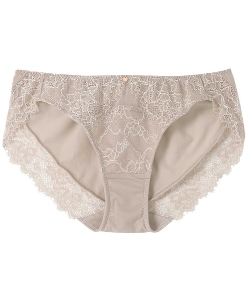 AMPHI（アンフィ）の「AMPHI/シンプル×レース　ショーツ（ショーツ・レディース・ブルー/アイボリー/テラコッタ/チャコールグレー/オレンジ/モスグリーン/コーラルピンク/ネイビー/バーガンディー/ホワイト/マスタード/ライトインディゴブルー/キャメル/ダークグリーン/クリアグリーン/ライトピンク/ライトグレー/ライトパープル/オリーブ/サックスブルー/ベージュ/ブラック/ホワイト×パープル/ミント・MEDIUM/LARGE）」の8枚目の写真