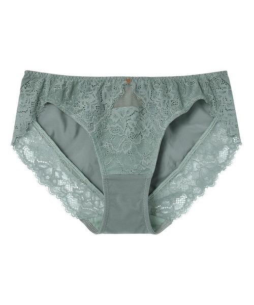 AMPHI（アンフィ）の「AMPHI/シンプル×レース　ショーツ（ショーツ・レディース・ブルー/アイボリー/テラコッタ/チャコールグレー/オレンジ/モスグリーン/コーラルピンク/ネイビー/バーガンディー/ホワイト/マスタード/ライトインディゴブルー/キャメル/ダークグリーン/クリアグリーン/ライトピンク/ライトグレー/ライトパープル/オリーブ/サックスブルー/ベージュ/ブラック/ホワイト×パープル/ミント・MEDIUM/LARGE）」の10枚目の写真