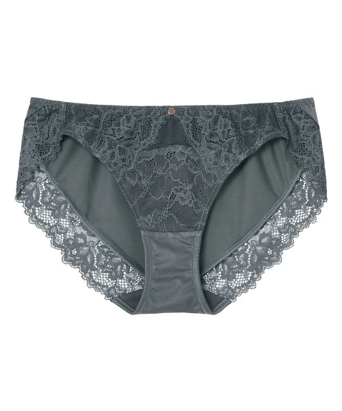 AMPHI（アンフィ）の「AMPHI/シンプル×レース　ショーツ（ショーツ・レディース・ブルー/アイボリー/テラコッタ/チャコールグレー/オレンジ/モスグリーン/コーラルピンク/ネイビー/バーガンディー/ホワイト/マスタード/ライトインディゴブルー/キャメル/ダークグリーン/クリアグリーン/ライトピンク/ライトグレー/ライトパープル/オリーブ/サックスブルー/ベージュ/ブラック/ホワイト×パープル/ミント・MEDIUM/LARGE）」の5枚目の写真