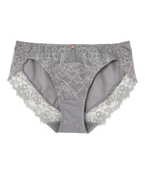 AMPHI（アンフィ）の「AMPHI/シンプル×レース　ショーツ（ショーツ・レディース・ブルー/アイボリー/テラコッタ/チャコールグレー/オレンジ/モスグリーン/コーラルピンク/ネイビー/バーガンディー/ホワイト/マスタード/ライトインディゴブルー/キャメル/ダークグリーン/クリアグリーン/ライトピンク/ライトグレー/ライトパープル/オリーブ/サックスブルー/ベージュ/ブラック/ホワイト×パープル/ミント・MEDIUM/LARGE）」の6枚目の写真