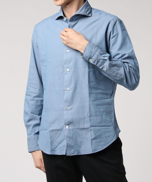 Giannetto コットンホリゾンタルカラーシャツ シャツ ブラウス Estnation エストネーション 公式通販