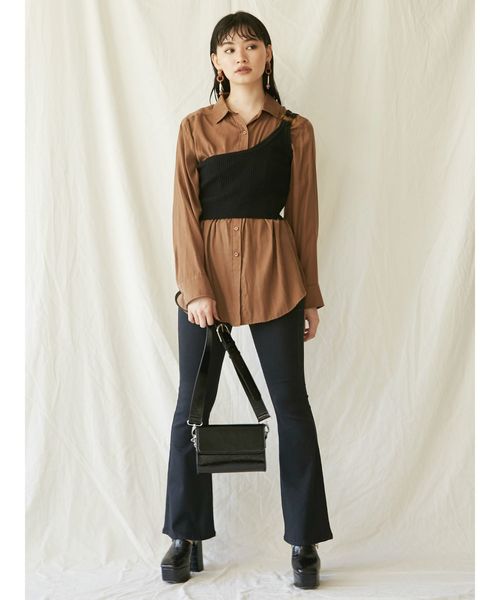EVRIS（エヴリス）の「BASICフレアーDENIM PT（デニムパンツ・レディース・ブラック/インディゴブルー・SMALL/MEDIUM）」の20枚目の写真