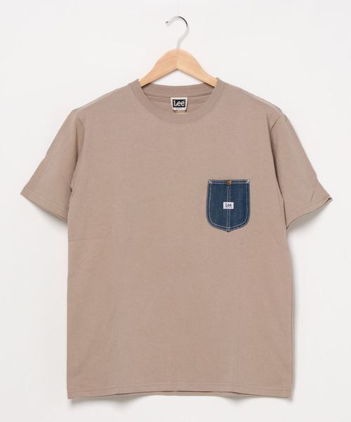 Lee（リー）の「[LEE/リー] デニムポケットTシャツ（Tシャツ/カットソー・メンズ・ベージュ/ネイビー/ホワイト・M/L）」の6枚目の写真