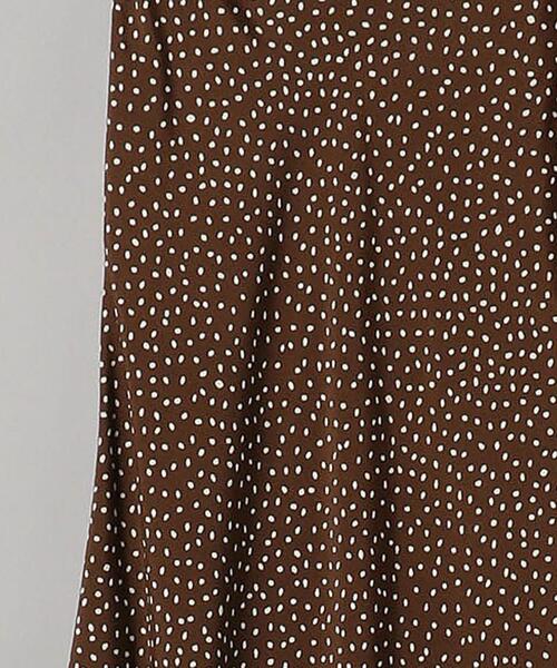PHEENY（フィーニー）の「＜PHEENY＞ドットプリントマキシスカート Ψо（スカート・レディース・ダークブラウン/ホワイト・1）」の4枚目の写真
