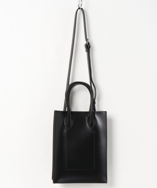 SOLPRESA（ソルプレーサ）の「【Ja】【SOLPRESA】SQUARE  MINI FLAT TOTE（トートバッグ・レディース・ブラック/ブラウン/グレイッシュベージュ・FREE）」の7枚目の写真