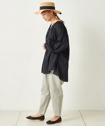 PUAL CE CIN | コットンシルクギャザーブラウス(シャツ/ブラウス)