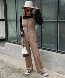 Auntie Rosa Holiday | 【Holiday】フロントボタンオーバーオール(サロペット/オーバーオール)