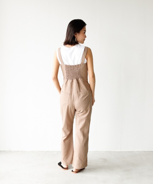 Auntie Rosa Holiday(アンティローザホリデー)の「フロントボタンオーバーオール(サロペット/オーバーオール・レディース・ブラック/モカ/ナチュラル・FREE)」の11枚目の写真