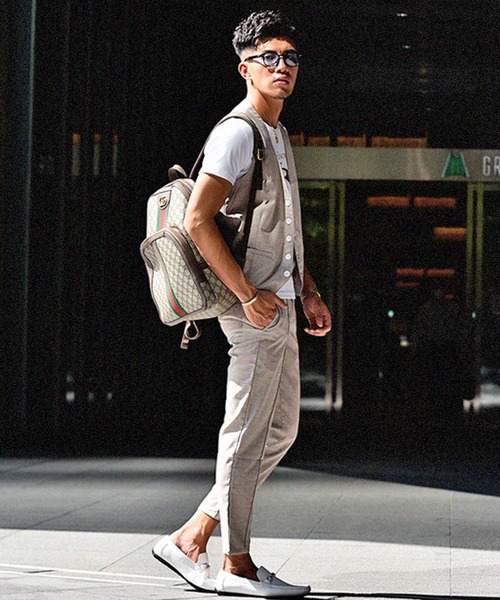 JOKER（ジョーカー）の「かすれ織りジレ フォーマル【セットアップ対象アイテムあり】（ベスト・メンズ・ベージュ/チャコール/グレー・XL/L/M）」の16枚目の写真