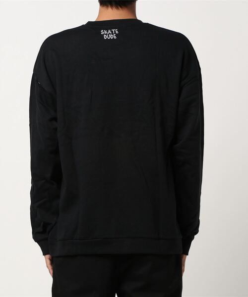 STYLEBLOCK（スタイルブロック）の「裏毛イラストグラフィックプリントビッグスウェット（スウェット・メンズ・ブラック/ベージュ系その他/ブラック系その他2/パープル/ホワイト/ベージュ/パープル系その他/グレー/ブラック系その他・M/L/LL）」の19枚目の写真