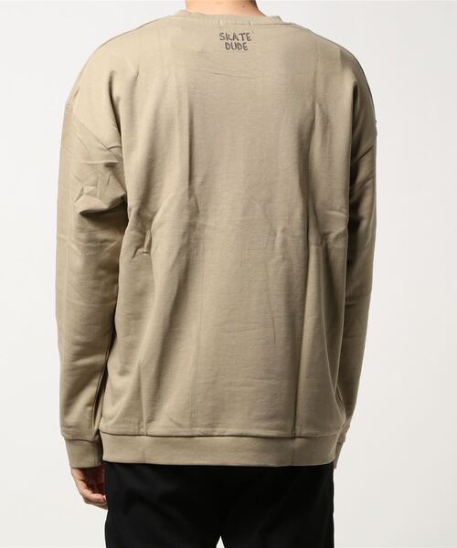 STYLEBLOCK（スタイルブロック）の「裏毛イラストグラフィックプリントビッグスウェット（スウェット・メンズ・ブラック/ベージュ系その他/ブラック系その他2/パープル/ホワイト/ベージュ/パープル系その他/グレー/ブラック系その他・M/L/LL）」の18枚目の写真