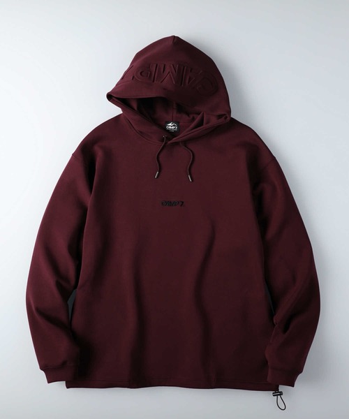 CAMP7（キャンプセブン）の「【CAMP7】エンボスロゴパーカー（パーカー・メンズ・ブラック/ベージュ/グレー/オリーブ/ブルー/ワイン・M/L/XL）」の6枚目の写真