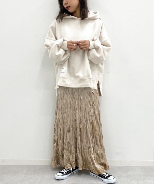 apres jour mignon(アプレジュールミニョン)の「ワッシャーベロアスカート【ZOZOTOWN限定アイテム】(スカート・レディース・ダークブラウン/ベージュ/ラベンダー・X-LARGE/フリー)」の13枚目の写真