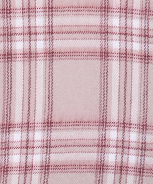 WC(ダブル シー)の「WC/ガーリーチェックストール(ストール/ショール・レディース・ピンク/ブラウン・FREE)」の6枚目の写真