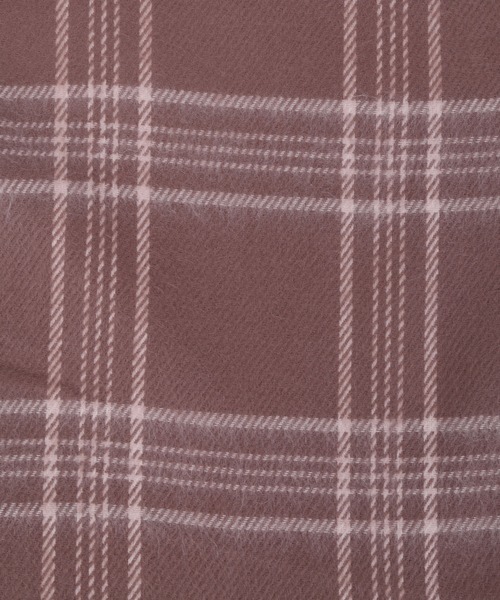 WC(ダブル シー)の「WC/ガーリーチェックストール(ストール/ショール・レディース・ピンク/ブラウン・FREE)」の7枚目の写真