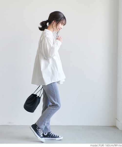 coca(coca)(コカ)の「バルーンスリーブギャザーブラウス(シャツ/ブラウス・レディース・ホワイト/ラベンダー・ONE SIZE)」の11枚目の写真
