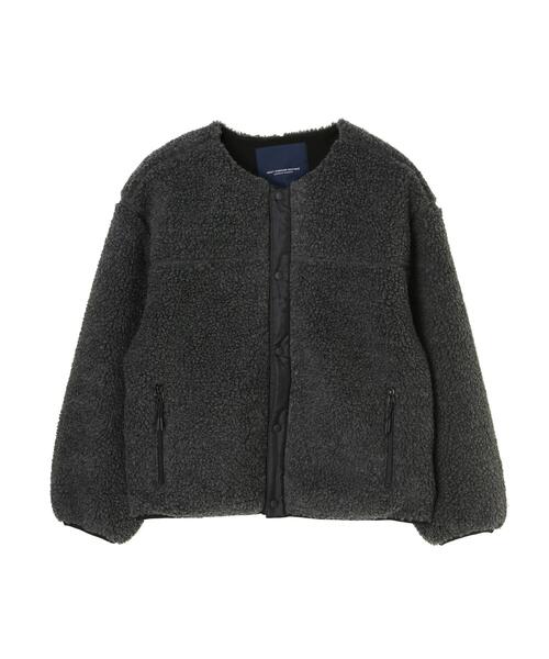 CRAFT STANDARD BOUTIQUE(クラフトスタンダードブティック)の「ボアジャケット〇*(ブルゾン・レディース・グレー/オフホワイト・M/L)」の18枚目の写真