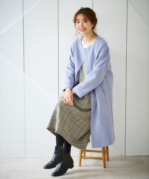 ペルルペッシュ ロングコート Perle Peche パールツキコート/le.coeur