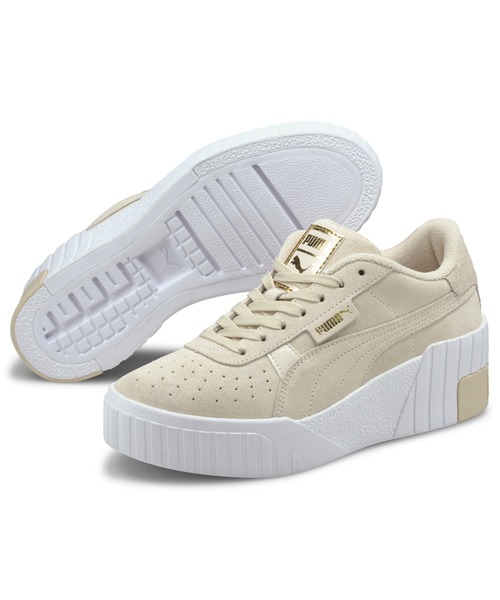Puma プーマ Cali Cali Wedge カリウェッジ 厚底 スニーカー スニーカー ベージュ スニーカー カリウェッジ Puma プーマ のファッション