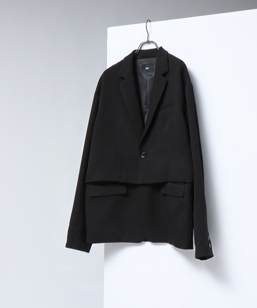 HARE(ハレ)の「2WAYデザインジャケット(HARE)(テーラードジャケット・メンズ・ブラック/ベージュ・SMALL/MEDIUM)」の15枚目の写真