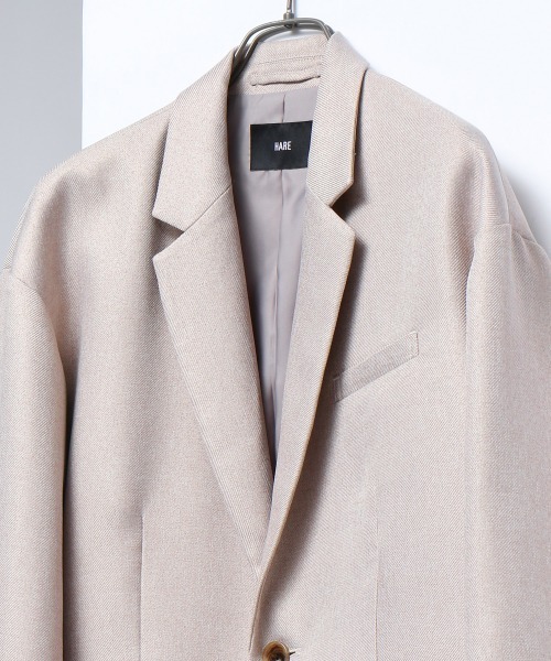 HARE(ハレ)の「2WAYデザインジャケット(HARE)(テーラードジャケット・メンズ・ブラック/ベージュ・SMALL/MEDIUM)」の18枚目の写真
