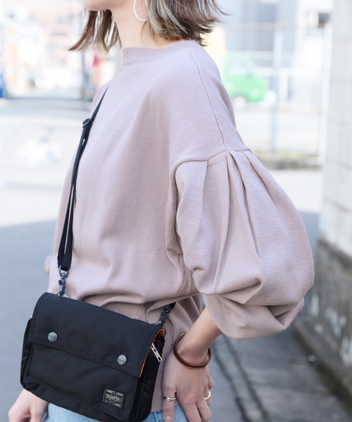 reca（レカ）の「ボリューム袖クルーネックニット（ニット/セーター・レディース・ベージュ/アイボリー/ラベンダー・M）」の13枚目の写真