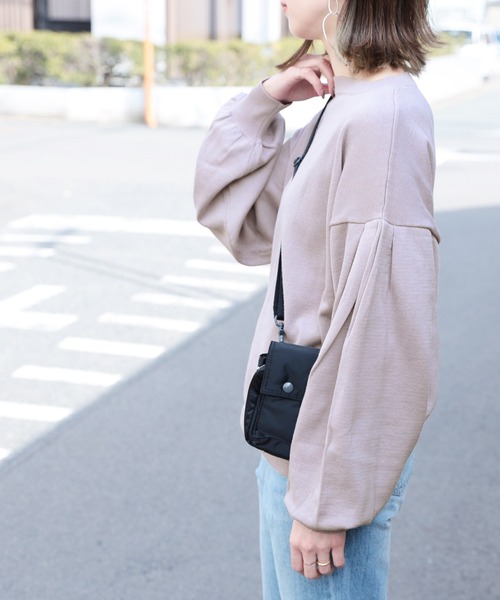 reca（レカ）の「ボリューム袖クルーネックニット（ニット/セーター・レディース・ベージュ/アイボリー/ラベンダー・M）」の14枚目の写真