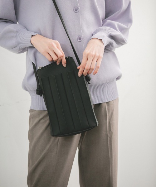 セール】ポーチ付きプリーツミニショルダー/932178（ショルダーバッグ
