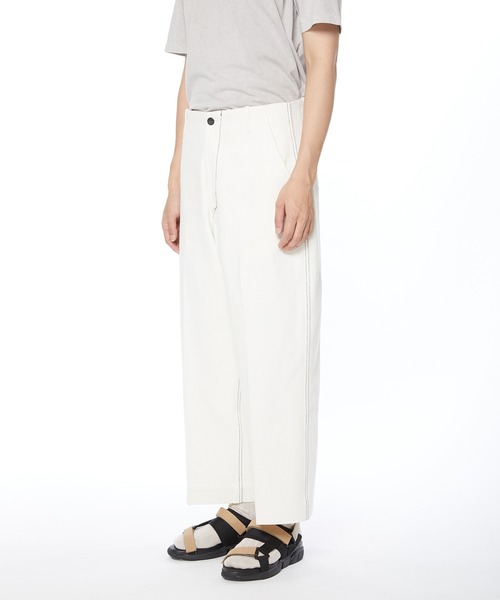 KURO(クロ)の「【KURO × J.PRESS】DENIM TROUSER(スラックス・メンズ・インディゴブルー/ホワイト・MEDIUM/LARGE/SMALL)」の3枚目の写真