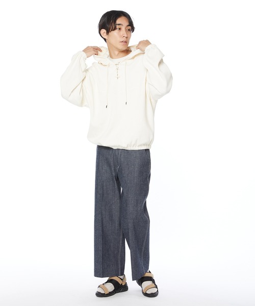 KURO(クロ)の「【KURO × J.PRESS】DENIM TROUSER(スラックス・メンズ・インディゴブルー/ホワイト・MEDIUM/LARGE/SMALL)」の6枚目の写真