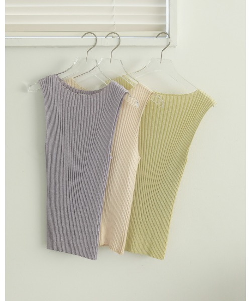 TODAYFUL（トゥデイフル）の「リブニットタンクトップ（タンクトップ・レディース・キナリ/グリーン系その他/ラベンダー・FREE）」の12枚目の写真