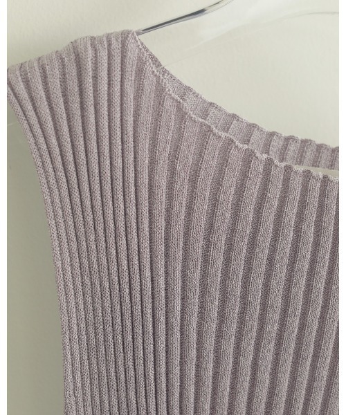 TODAYFUL（トゥデイフル）の「リブニットタンクトップ（タンクトップ・レディース・キナリ/グリーン系その他/ラベンダー・FREE）」の5枚目の写真