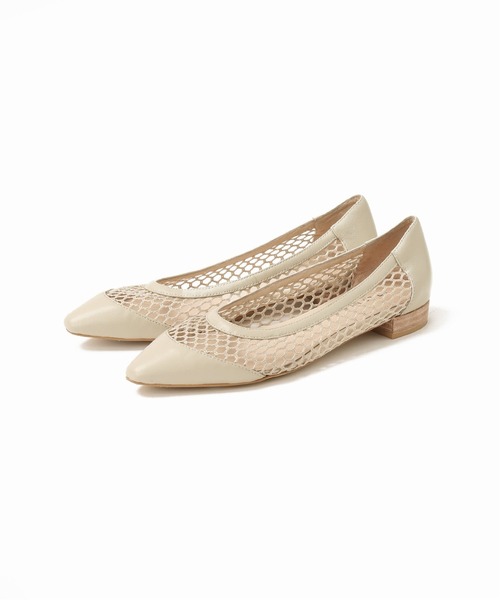 MOHI メッシュポインテッドパンプス