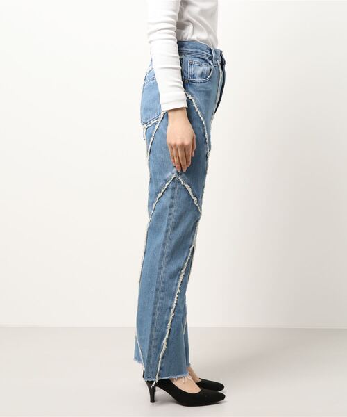 パンツ MOUSSY BLOCK PATCHING HW FLARE MOUSSY | HW Rebirth FLARE (フレア ) |SHEL'TTER WEBSTORE