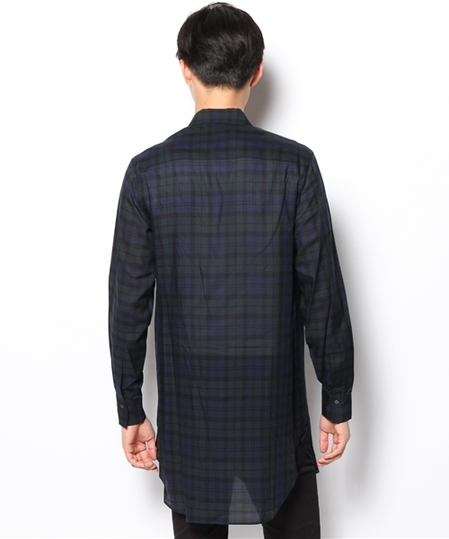 603（ロクマルサン）の「603 タータンチェックビックロングシャツ（シャツ/ブラウス・メンズ・ブラック・FREE）」の8枚目の写真