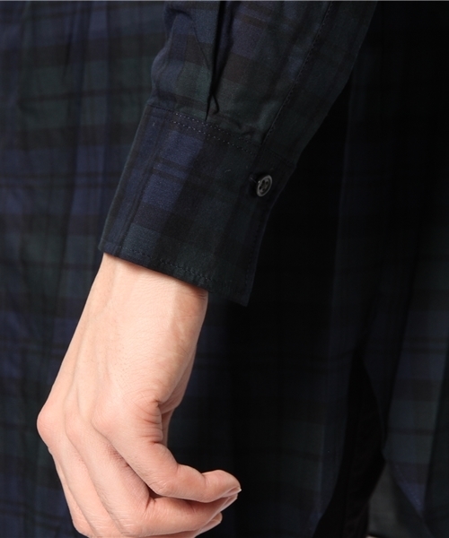 603（ロクマルサン）の「603 タータンチェックビックロングシャツ（シャツ/ブラウス・メンズ・ブラック・FREE）」の6枚目の写真